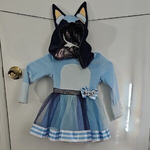 Spirit Halloween Kids Bluey Costume with Ears, Tail and Tutu. 2T